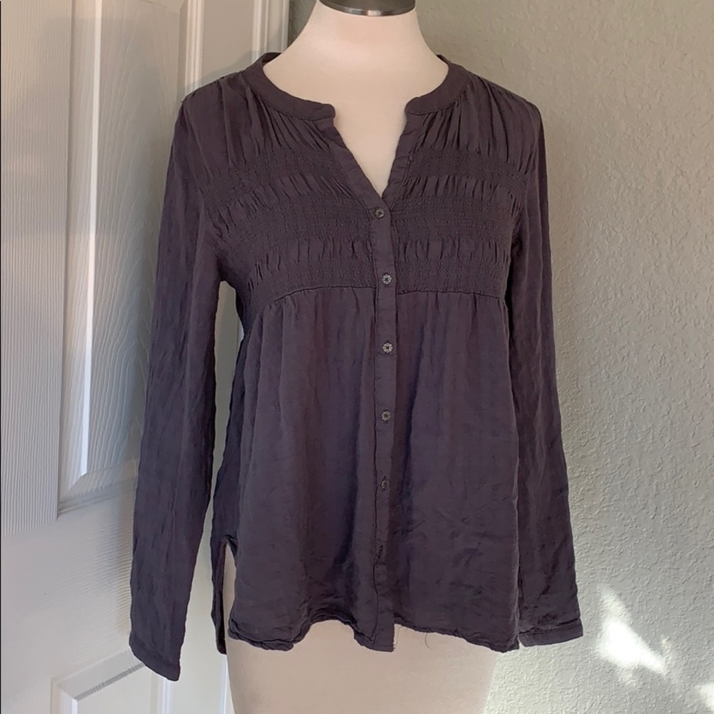 CLOSING SALE! Boho Style Gray High Low Top
